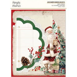 Simple Stories Vintage Old-Fashioned Christmas Binder Inserts