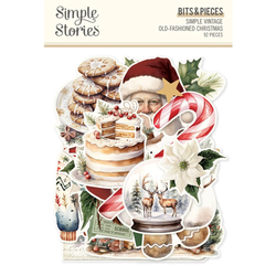 Simple Stories Vintage Old-Fashioned Christmas, Bits & Pieces, leikekuvat
