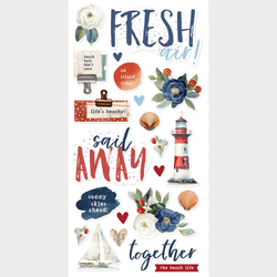 Simple Stories Foam Stickers -tarrat Vintage Sand & Sea