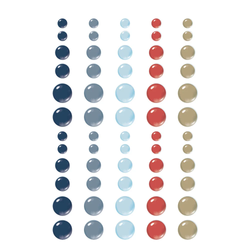 Simple Stories Enamel Dots -tarrat Vintage Sand & Sea