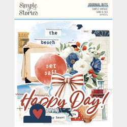 Simple Stories Vintage Sand & Sea, Journal Bits, leikekuvat