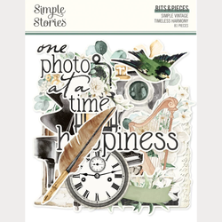 Simple Stories Vintage Timeless Harmony, Bits & Pieces, leikekuvat