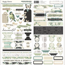 Simple Stories tarra-arkki Vintage Timeless Harmony Basics, 6