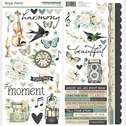 Simple Stories tarra-arkki Vintage Timeless Harmony Icons, 6