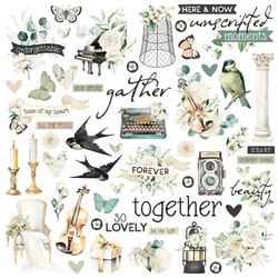 Simple Stories Vintage Timeless Harmony, Chipboard Pieces, leikekuvat