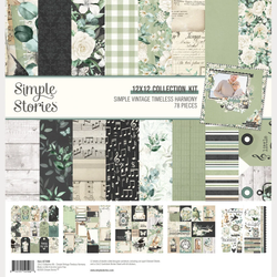 Simple Stories Vintage Timeless Harmony Collector's Essential Kit -setti