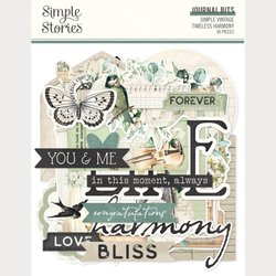 Simple Stories Vintage Timeless Harmony, Journal Bits, leikekuvat