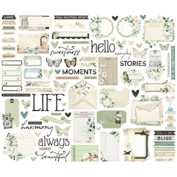 Simple Stories Vintage Timeless Harmony, Journal Bits, leikekuvat
