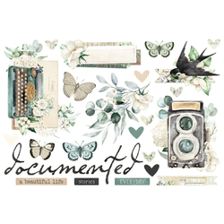 Simple Stories Page Pieces -leikekuvat, Vintage Timeless Harmony