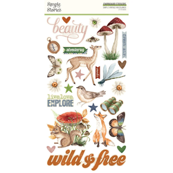 Simple Stories Vintage Woodlands Chipboard -tarrat