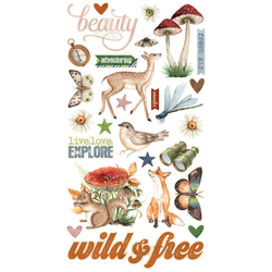 Simple Stories Vintage Woodlands Chipboard -tarrat