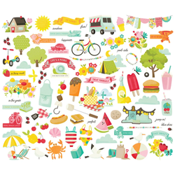 Simple Stories Sweet Summertime, Bits & Pieces, leikekuvat