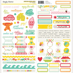 Simple Stories tarra-arkki Sweet Summertime Basics, 6