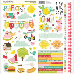 Simple Stories tarra-arkki Sweet Summertime Icons, 6