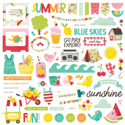 Simple Stories Sweet Summertime, Chipboard Pieces, leikekuvat