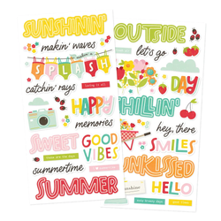 Simple Stories Foam Stickers -tarrat Sweet Summertime
