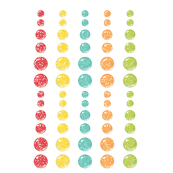 Simple Stories Glitter Enamel Dots -tarrat Sweet Summertime