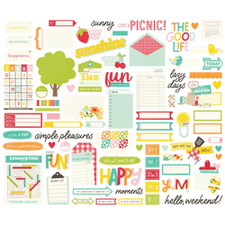 Simple Stories Sweet Summertime, Journal Bits, leikekuvat