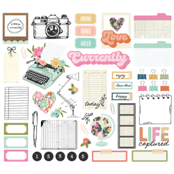 Simple Stories Take Note, Office Ephemera, leikekuvat