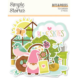 Simple Stories Tea Garden, Bits & Pieces, leikekuvat
