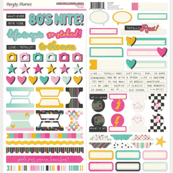 Simple Stories tarra-arkki Totally 80's Basics, 6