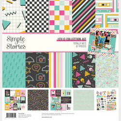 Simple Stories Totally 80's -paperipakkaus, 12
