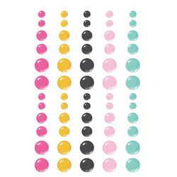 Simple Stories Enamel Dots -tarrat Totally 80's