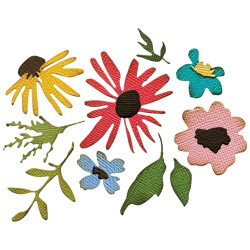 Sizzix Sidekick kohokuviointikansio + stanssisetti Vault Floristry
