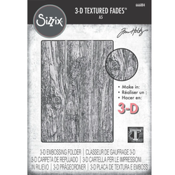 Sizzix Tim Holtz 3-D Texture Fades kohokuviointikansio Lumber Large