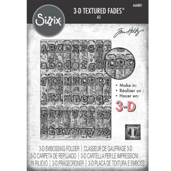 Sizzix Tim Holtz 3-D Texture Fades kohokuviointikansio Typewriter Large