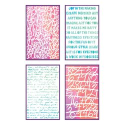 Sizzix & Vicki Boutin sapluunat Words and Numbers