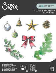 Sizzix & 49 and Market leima- ja stanssisetti Build a Wreath