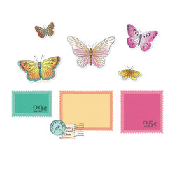 Sizzix & 49 and Market leima- ja stanssisetti Postage Wings