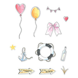 Sizzix & 49 and Market leima- ja stanssisetti Sweet Drop