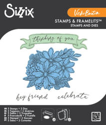 Sizzix & Vicki Boutin leima- ja stanssisetti Floral Bouquet