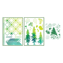 Sizzix & 49 and Market leima- ja sapluunasetti Outdoor Essentials 