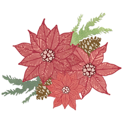 Sizzix & 49 and Market leimasin- ja stanssisetti Poinsettia Trio