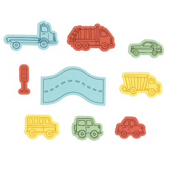 Sizzix Framelits leimasin- ja stanssisetti Cars and Trucks