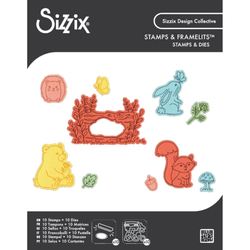 Sizzix Framelits leimasin- ja stanssisetti Forest Friends