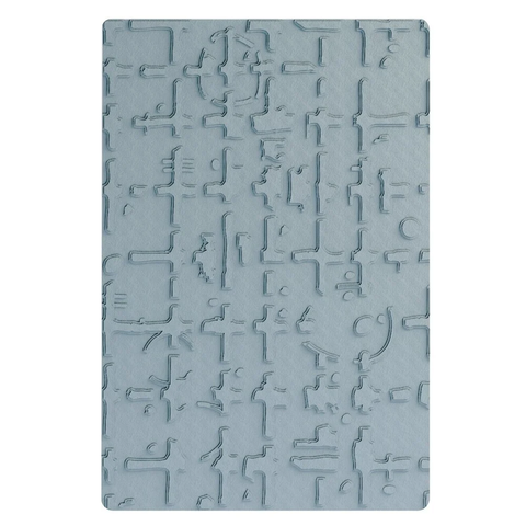 Sizzix 3D Textured Impressions kohokuviointikansio Grid Graph