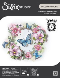 Sizzix leima- ja stanssisetti Artful Blooms by Willow Wolfe