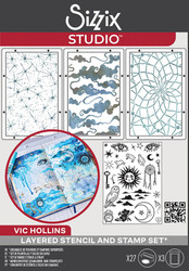 Sizzix leima- ja sapluunasetti by Vic Hollins, Dreamscape