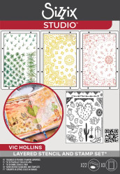 Sizzix leima- ja sapluunasetti by Vic Hollins, Western