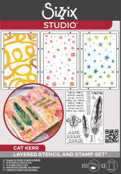 Sizzix leima- ja sapluunasetti by Cat Kerr, The R's Have It