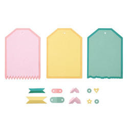 Sizzix & 49 and Market stanssi Snap and Swap Large Tags