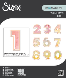 Sizzix & 49 and Market stanssi This Or That Numbers
