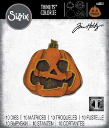 Sizzix Thinlits by Tim Holtz stanssi Layered Jack-O-Lantern