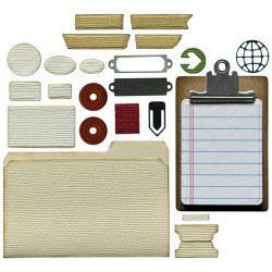 Sizzix Thinlits by Tim Holtz stanssi Vault Noteworthy