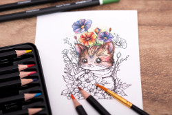 Studio Light Watercolor Pencils -värikynät, 12 kpl