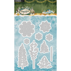 Studio Light Christmas Forest stanssi Tree & Snow
